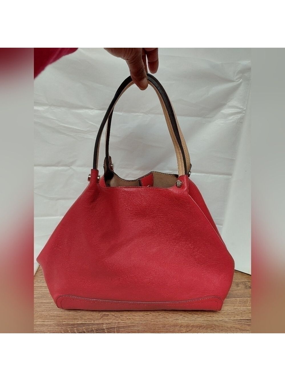 Parfois Red 2-in-1 Synthetic Tote/Hobo Bag